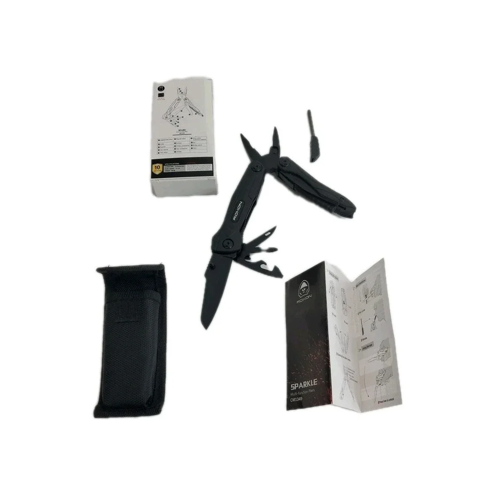 Roxon CM1349 SPARK Multitool Plier  14-in-1 Multitools Folding Plier with case
